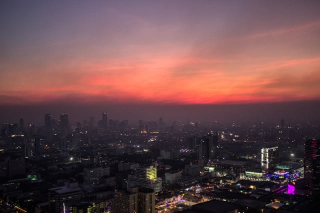 Best Rooftop Bar in Bangkok for a Sundowner - Red Sky