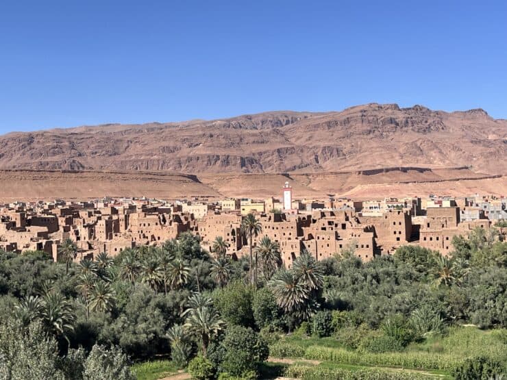 Historical Clay Pressed Houses in Morocco under the Atlas Mountains