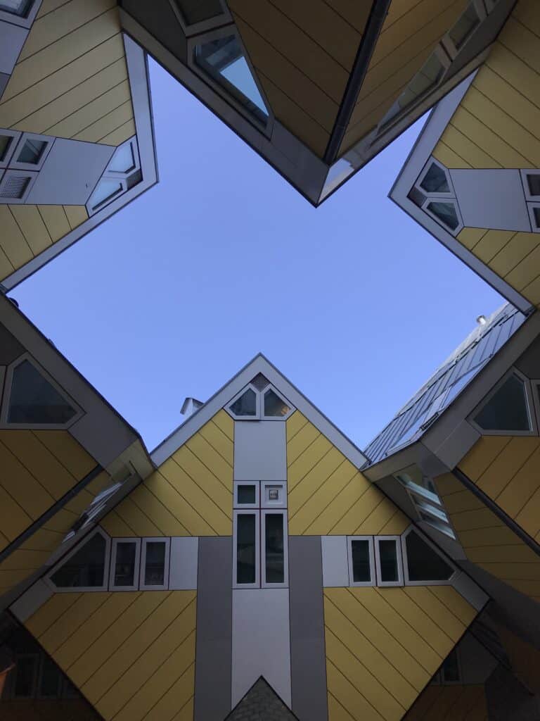 Yellow Cube Houses in Rotterdam